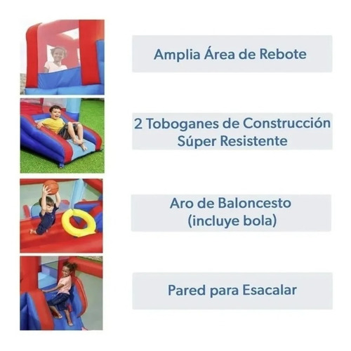 Trampolín Brincolín Inflable Bestway Parque De Diversión Em
