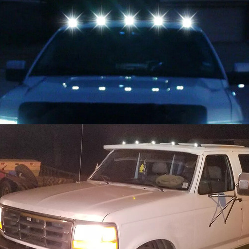 5 Caseta Luz Led Estrobo Camioneta Ford F100 F150 F250 F350 Humo Blanca