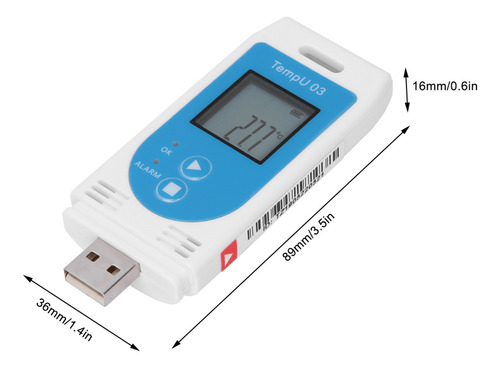 Recordadora De Temperatura Y Humedad Usb Pdf Gsp Data Logger