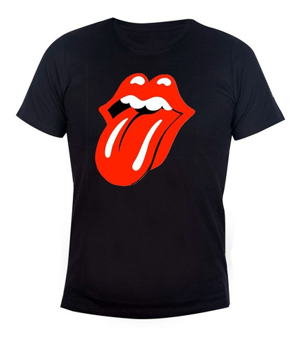 Remera Hombre Algodón Lengua The Rolling Stones Rock 