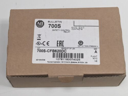 New Allen-bradley 700s-cfb620dc Safety Control Relay - 6 Ccg