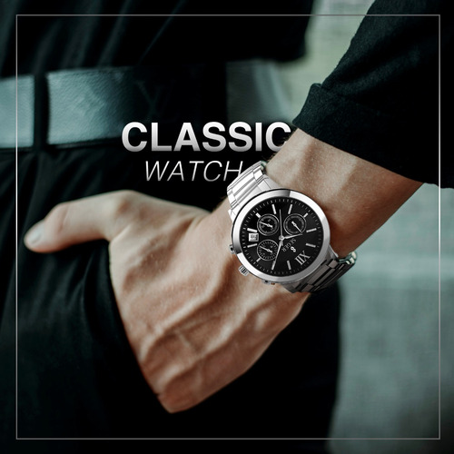 Imagen 6 de 10 de Reloj Hombre Seger 9097 Original Eeuu Elegante Vestir Acero