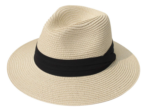 Dreshow Sombrero Panama De Paja Para Mujer, Sombrero De Viaj