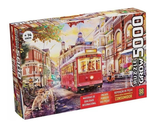 Puzzle 5000 Peças Passeio De Bonde Grow