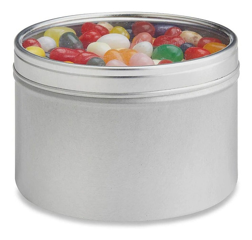 Latas 4 Oz / 120 Ml Tapa Transparente (48 Pzas) Velas Cremas