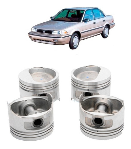 Set De Pistones Std Para Toyota Corolla 1.3 2e 1988 1992