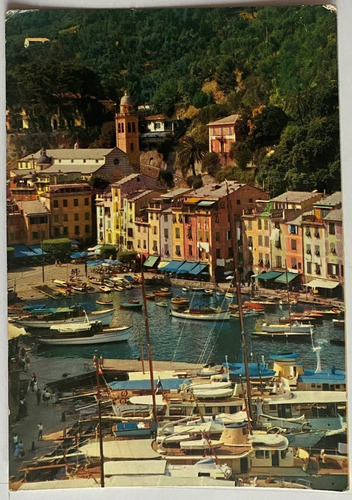 Antigua Postal, Barcos, Portofino, Génova, Italia, P0276