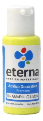 Acrílico decorativo Eterna Color Amarillo Limon Premium