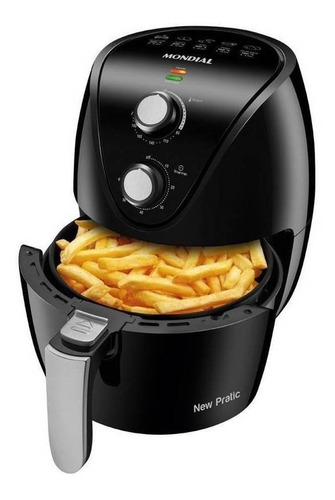 Imagem 2 de 2 de Fritadeira elétrica sem óleo Mondial New Pratic AF-31 3.5L preta 127V