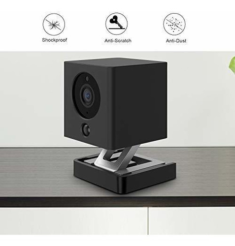 Estuche Silicona Para Wyze Cam V2 Viene Soporte Montaje