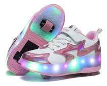 Comprar Patins Infantis Led De 2 Rodas, Rodas Removíveis, Bola Tênis