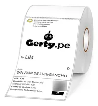Comprar Rollo Etiqueta Termica Directa Adhesiva 4x6 Pulgadas 350pcs 
