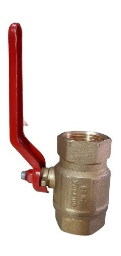Llave De Bola O Valvula De Paso Rapido 1 Grinaca Bronce