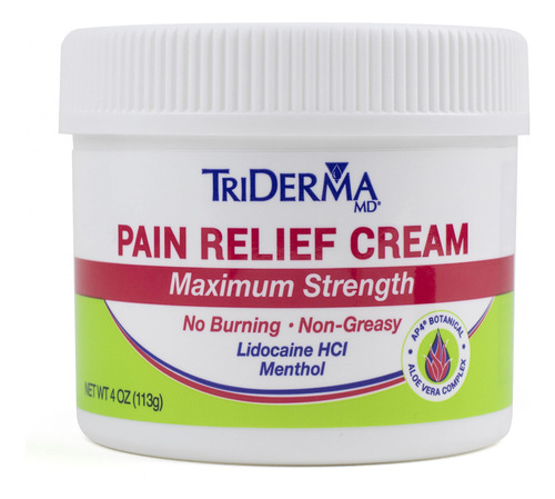 Triderma Crema De Alivio Del Dolor De Maxima Fuerza Para El 