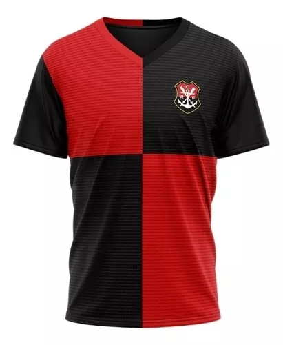 Camisa Flamengo Rubro-Negro Masculino Torcedor Gola Careca