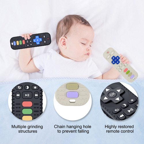 Mordedor De Silicona Para Bebés Control Remoto Juguetes Dent