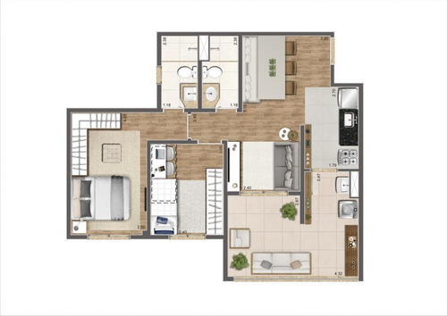 Imagem 12 de 13 de Apartamento Para Venda Em São Paulo, Água Branca, 2 Dormitórios, 1 Suíte, 2 Banheiros, 1 Vaga - Cap3403_1-1592877