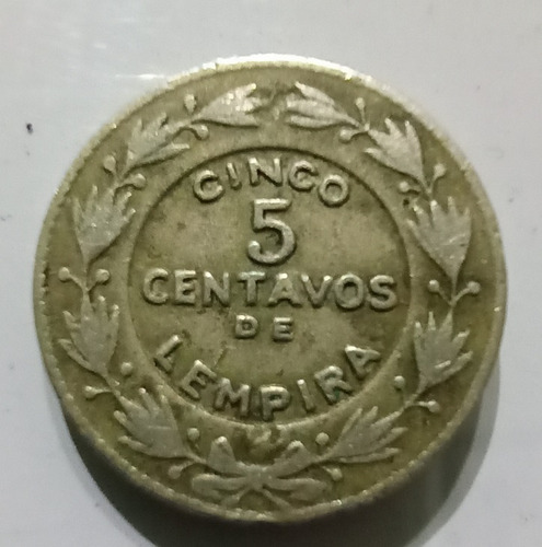 Moneda De Colección Honduras 5 Centavos De Lempira, Año 1949