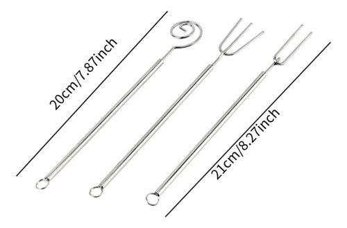 Tenedores Para Fondue, 3 Piezas, Herramienta Para Mojar,