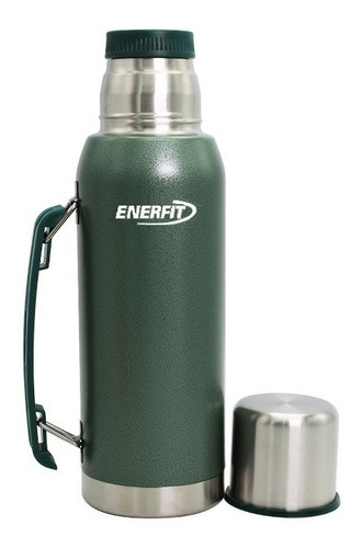 Imagen 3 de 6 de Termo Enerfit 1 Litro - Acero Inoxidable Pico Cebador Mate