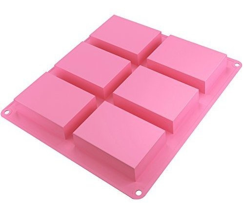 calidad prémium color rosa duradero y práctico Rosa 28 cm Nimokong Molde cuadrado antiadherente con asas de silicona 