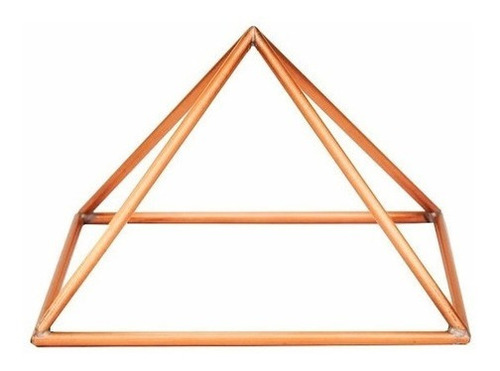 Pirâmide Cobre 10cm Mesma Proporção Queops Radiestesia Reiki