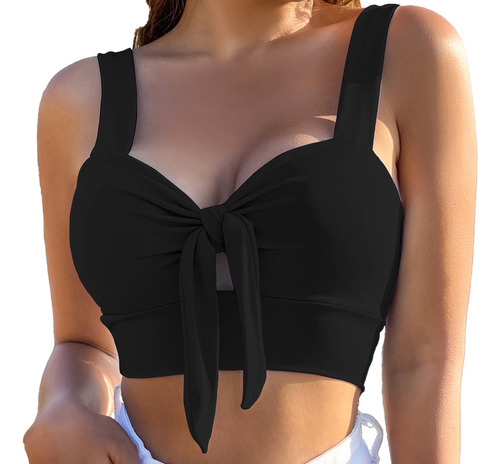 Blusa Crop Top Corto Tirantes Escote Sexy Mujer Sin Mangas