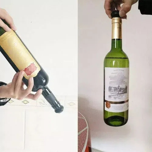 C Bomba Vacío Botella De Vino Con 6 Tapones Sellador