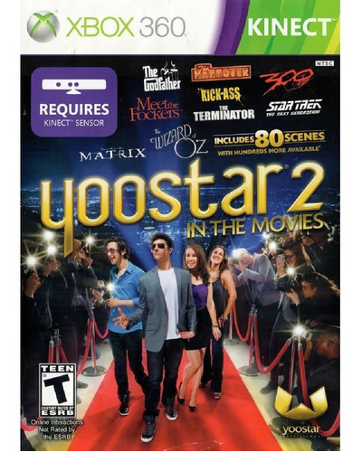 Juego Yoostar 2 en las películas Xbox 360 Media Fisica Kinect