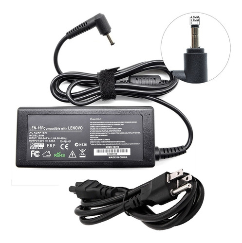 Cargador Para Lenovo 20v 3.25a 4.0*1.7