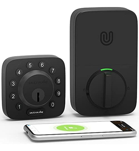 Ultraloq Smart Door Lock U-bolt (black), 5-in-1 Keyless Entr