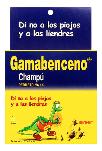 Champú Gamabenceno 24 Sobres