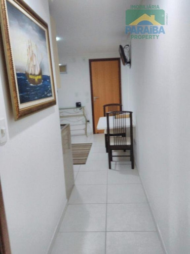 Imagem 13 de 15 de Apartamento Mobiliado Tipo Flat Beira Mar - Venda Ou Locação - Praia De Manaíra - João Pessoa - Pb - Ap0921