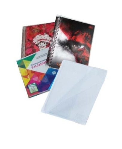 Capa Protetora Para Cadernos E Livros Mod. Hp6 Hp Plásticos