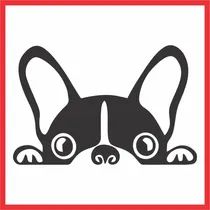 Comprar Calco Bulldog Frances Vinilo Auto Motos Termos Compu 10x6cm
