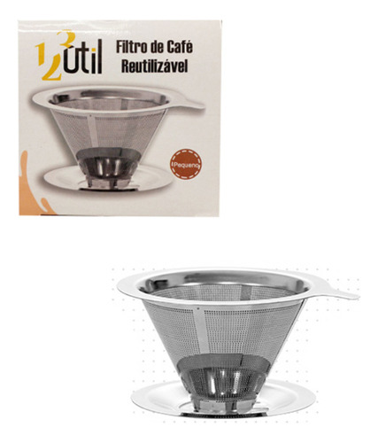 Peneira Inox Filtro De Café Reutilizável Coador Reutilizável