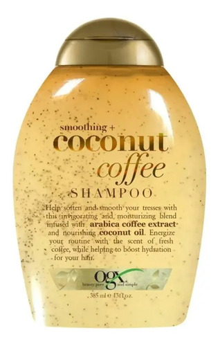 Shampoo Ogx,aceite De Coco Nutritivo,café Arábica