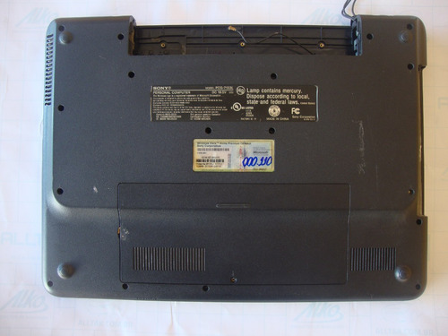 Carcaça Completa Sony Vaio Pcg 7133l - Vgn-nr430 (car085)