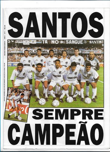 Santos Revista Pôster Futebol Sempre Campeão