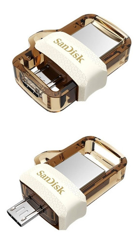 Pendrive Sandisk Ultra Dual M3.0 256gb 3.0 Doura/transparent