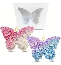 Comprar Molde Silicona Mariposa Con Flores Porcelana, Resina, Etc