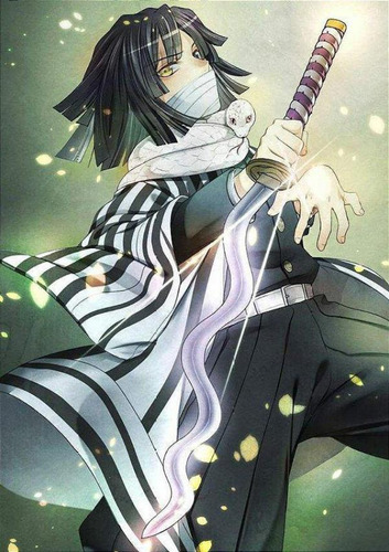 Katana Demon Slayer Iguro Obanai Nichirin Serpent Hashira