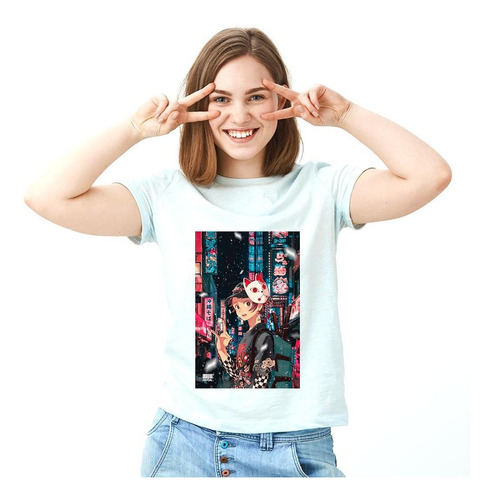 Polera Femenina Tanjiro Tokyo - Kimetsu No Yaiba