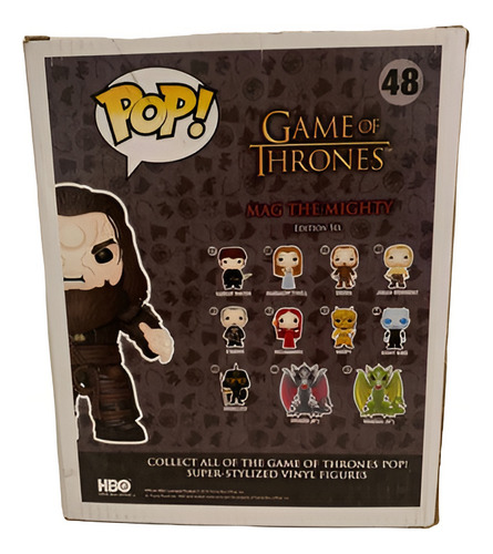 Funko Pop: Game Of Thrones Mag The Mighty 48 Maltratada Caja