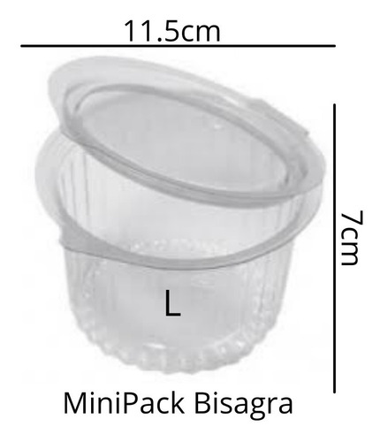 Imagen 1 de 2 de Envases Minipack Alto Visible Darnel Talla L Pack 25 Unid.