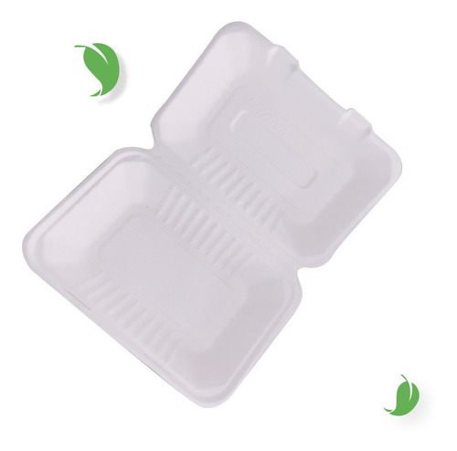 Imagen 3 de 6 de Contenedor De Alimentos Compostable 7x5 PuLG. / 500 Pzas.