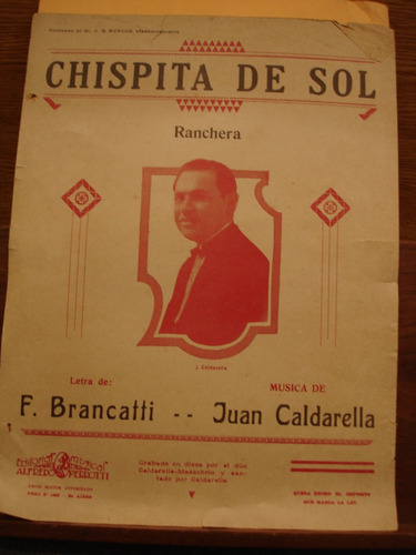 Partitura Chispita De Sol Ranchera Brancatti Caldarella