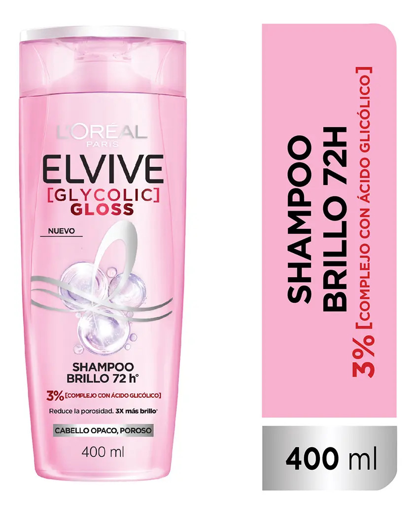 Shampoo Elvive Glycolic Gloss 400ml L'Oréal Paris