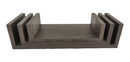 Imagen 2 de 10 de Set De 3 Repisas Flotantes Estilo U 30 X 15 Cm Color Lombardia