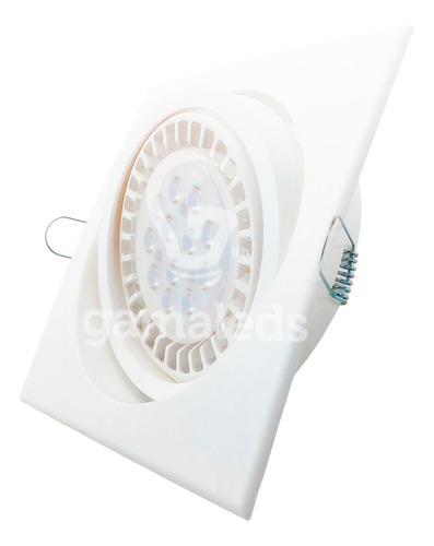 Spot Apto Led Pvc Embutir Cuadrado 160mm C/lampara Ar111 12w